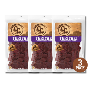 Cattleman's Cut Teriyaki Beef Jerky, 10 Ounce, 3 Pack