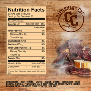 Cattleman's Cut Original Beef Jerky, 10 Ounce