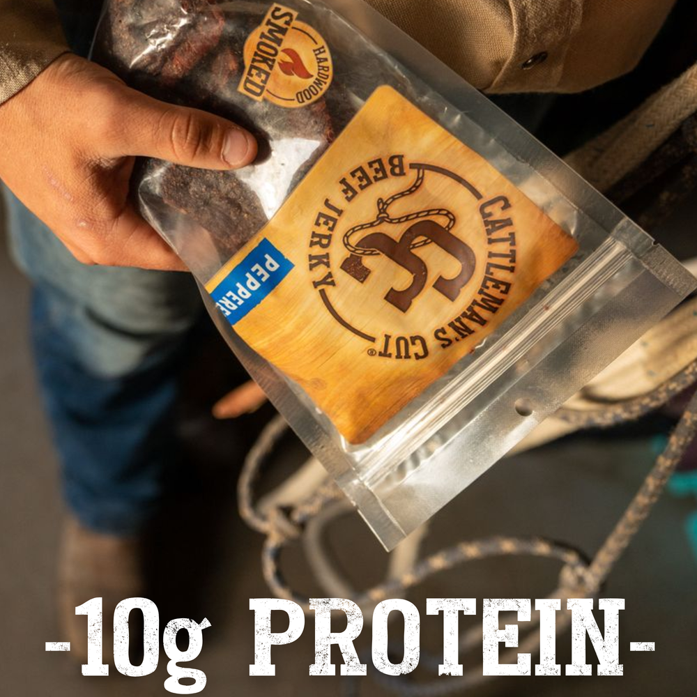 Cattleman's Cut Peppered Beef Jerky, 10 Ounce