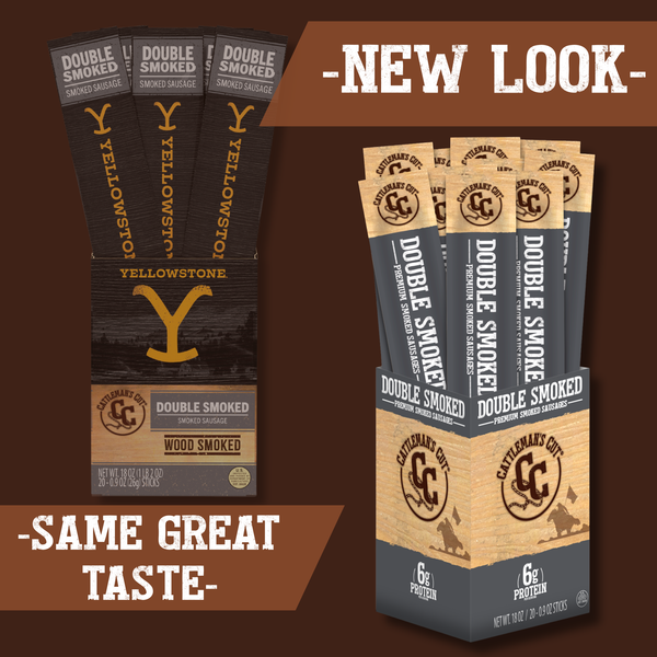 Cattleman's Cut Double Smoked Smoked Sausages, 0.9 Ounce (Pack of 20)