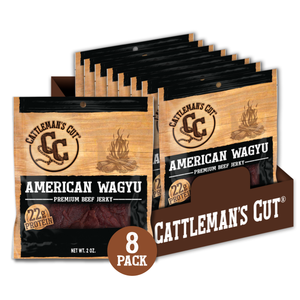 Cattleman's Cut American Wagyu Beef Jerky, 2 Ounce (Pack of 8)