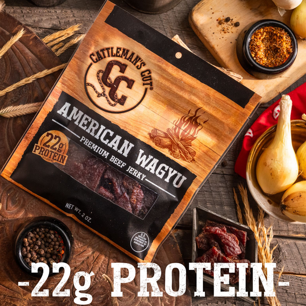 Cattleman's Cut American Wagyu Beef Jerky, 2 Ounce (Pack of 8)