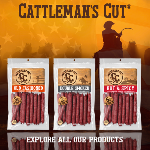 Cattleman's Cut Double Smoked Smoked Sausages, 0.9 Ounce (Pack of 20)