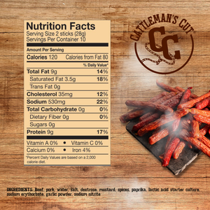 Cattleman's Cut Hunter's Sausage, 10 Ounce, 3-Pack