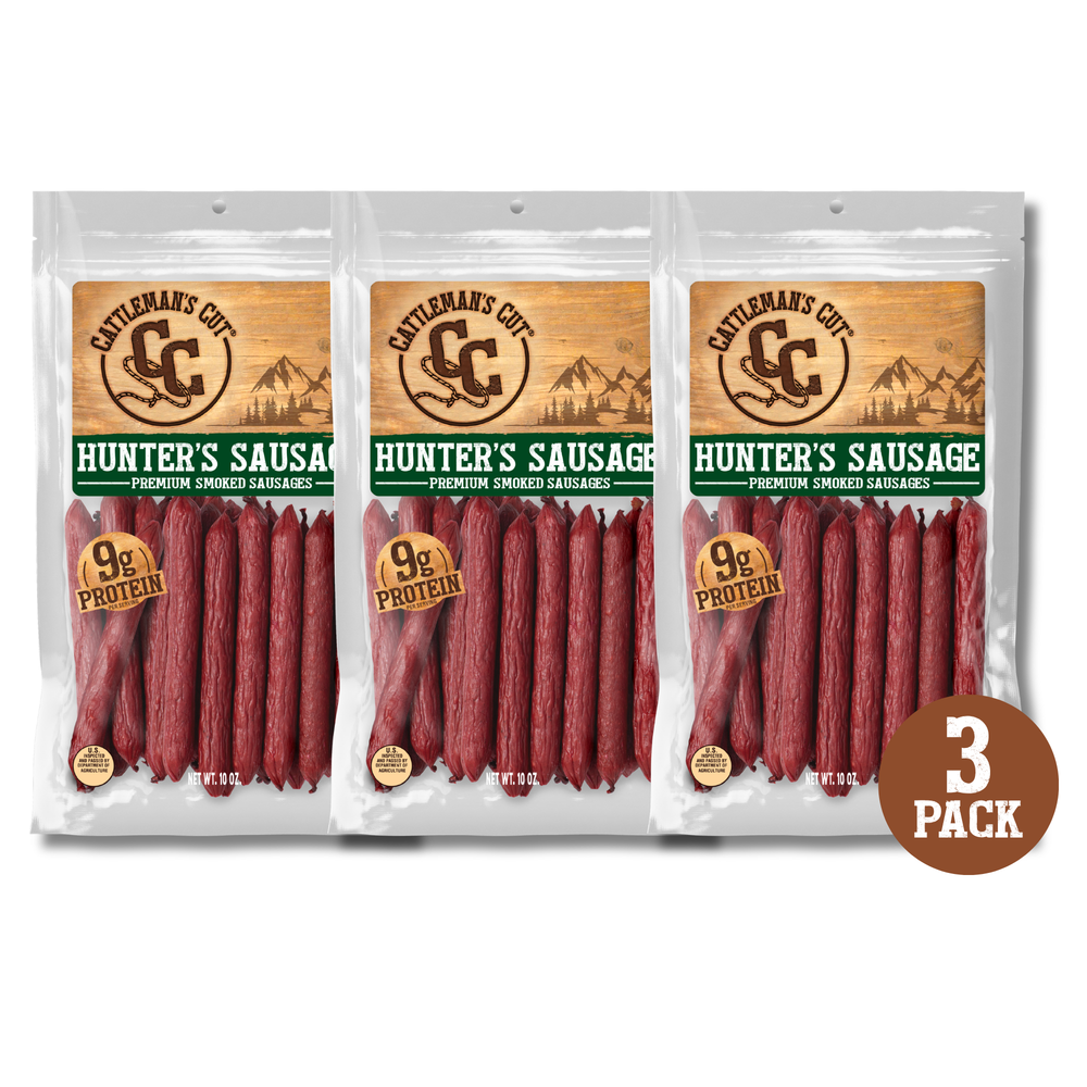 Cattleman's Cut Hunter's Sausage, 10 Ounce, 3-Pack