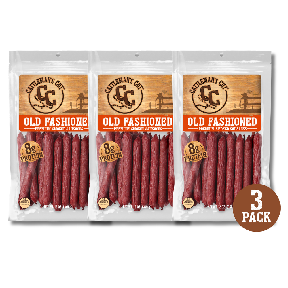 Cattleman's Cut Old Fashioned Smoked Sausages, 12 Ounce, 3-Pack