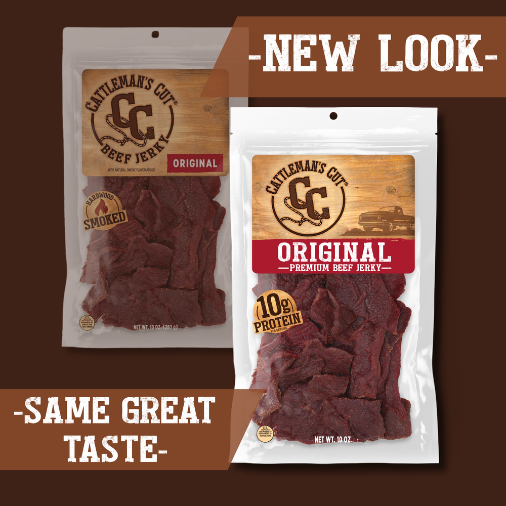 Cattleman's Cut Original Beef Jerky, 10 Ounce, 3 Pack