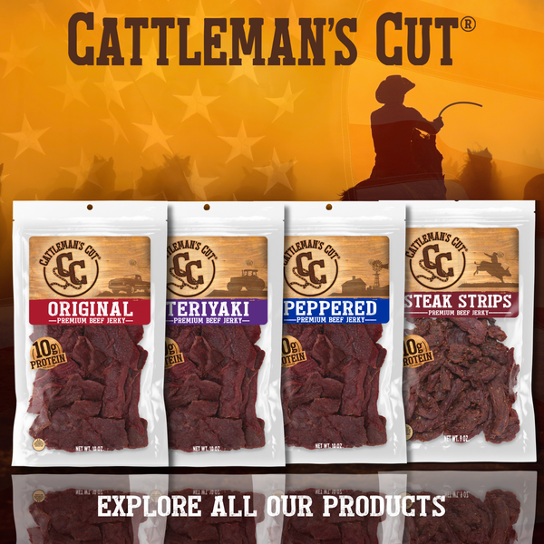 Cattleman's Cut Teriyaki Beef Jerky, 10 Ounce