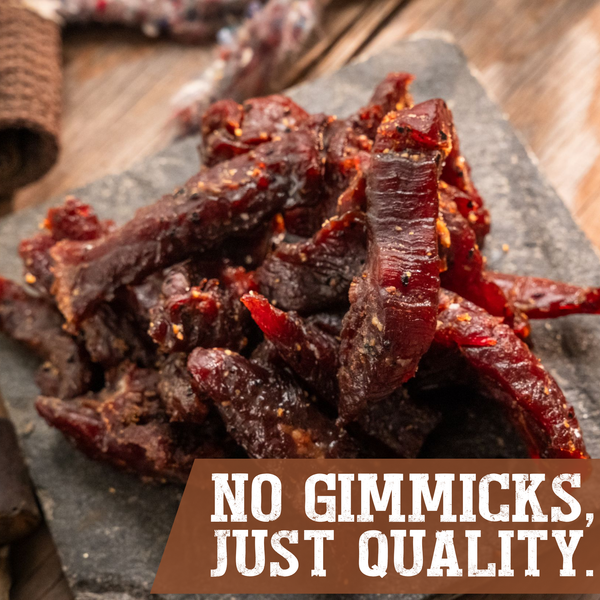 Premium Beef Jerky Best Sellers - Variety Pack - Original, Peppered, Steak Strips