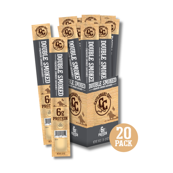 Cattleman's Cut Double Smoked Smoked Sausages, 0.9 Ounce (Pack of 20)