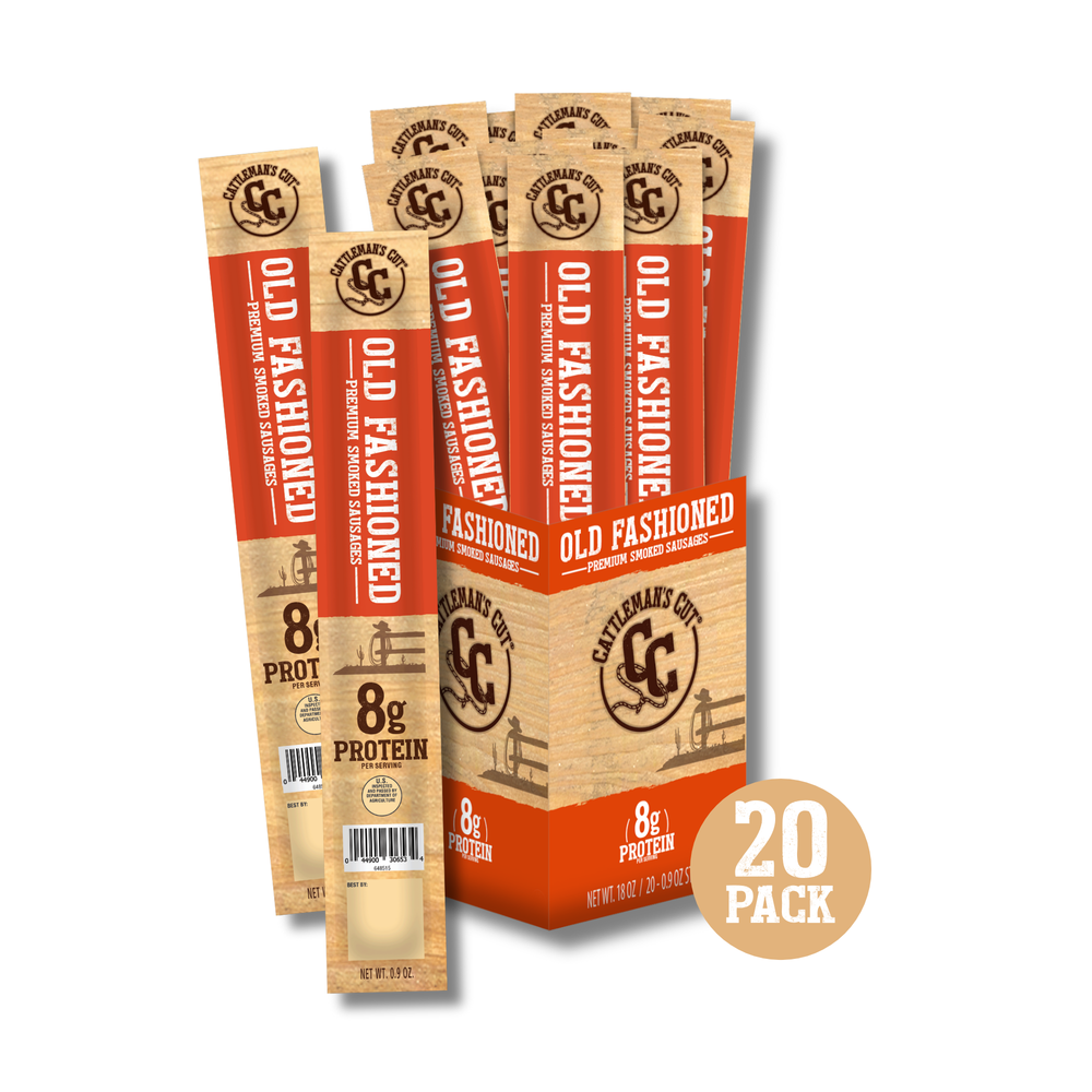 Cattleman's Cut Old Fashioned Smoked Sausages, 0.9 Ounce (Pack of 20)