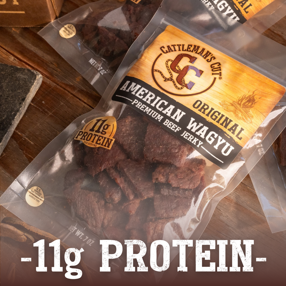 Cattleman's Cut American Wagyu Beef Jerky, 7 Ounce, 3 Pack